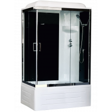 Душевая кабина Royal Bath RB8100BP6-BT-CH-R (черное/прозрачное)